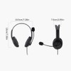 Aswalling Call Center Headset Stereo Headphones for Zoom Skype Office