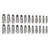 RUOKEXIN Coffin Press on Nails French Tip Long Fake Nails