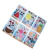 36PCS Facial Stickers for Kids Cartoon Hawaiian Beach Theme Sticker