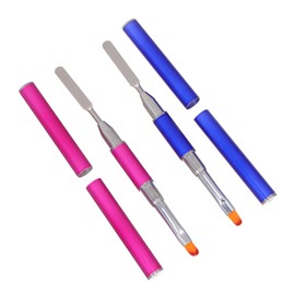 FOMIYES Nail Art Extension Brush 2pcs Manicure Pen Light Therapy DIY Nail Art Tools