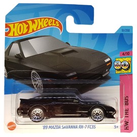Hot Wheels - ´89 Mazda Savanna RX-7 FC3S - HW: The ´80s 4/10 - HKJ62 - Short Card - Black - Mattel 2023