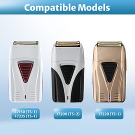 Foil Shaver Replacement Foil Fits for Andis Foil Shaver TS1 (17150, 17235, 17220) and TS2 (17200), 2Pack