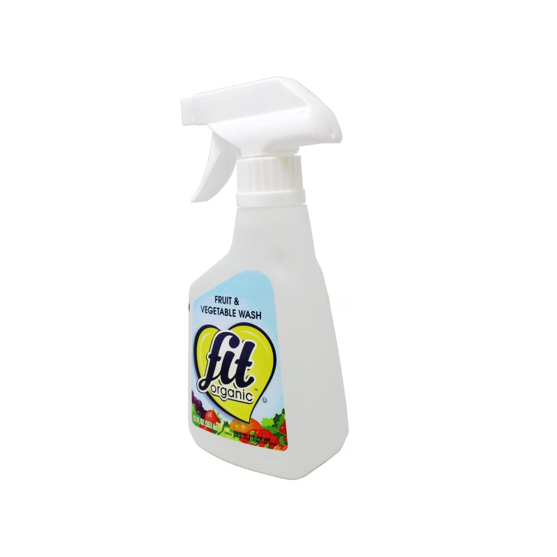 FIT Organic Fruit and Vegetable Wash Spray Bottle White, Clear,