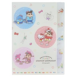 Sunstar Stationery Sanrio Clear File Die Cut Crayon Shin-chan x Sanrio Crayon S2137062