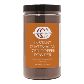 Civilized Coffee Instant Iced Coffee Powder Guatemalan Medium Roast Jar (10 oz)