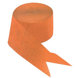 Fun Express - Orange Streamers (81'=1rl) for Party - Party Decor - Hanging Decor - Streamers - Party - 1 Piece