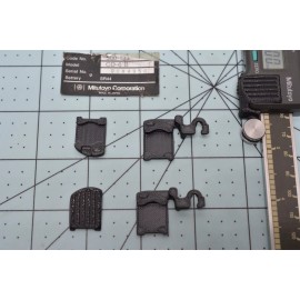 Mitutoyo 500-133 CD-6"B Battery Lid Set + 2 Thumb Roller Wheel Upgrade Covers