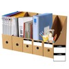 JINCHIDA 3 Pack Magazine File Holder with 3 Labels,Cardboard Magazine