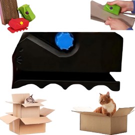 Songholee Cardboard Cutting Tool for DIY Cat Scratchers, Beds & Pet Accessories | Durable Corrugated Cardboard Cutter for Cat Lovers (Black)