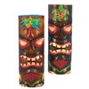 8" Painted Totem Pole 2 Piece Set