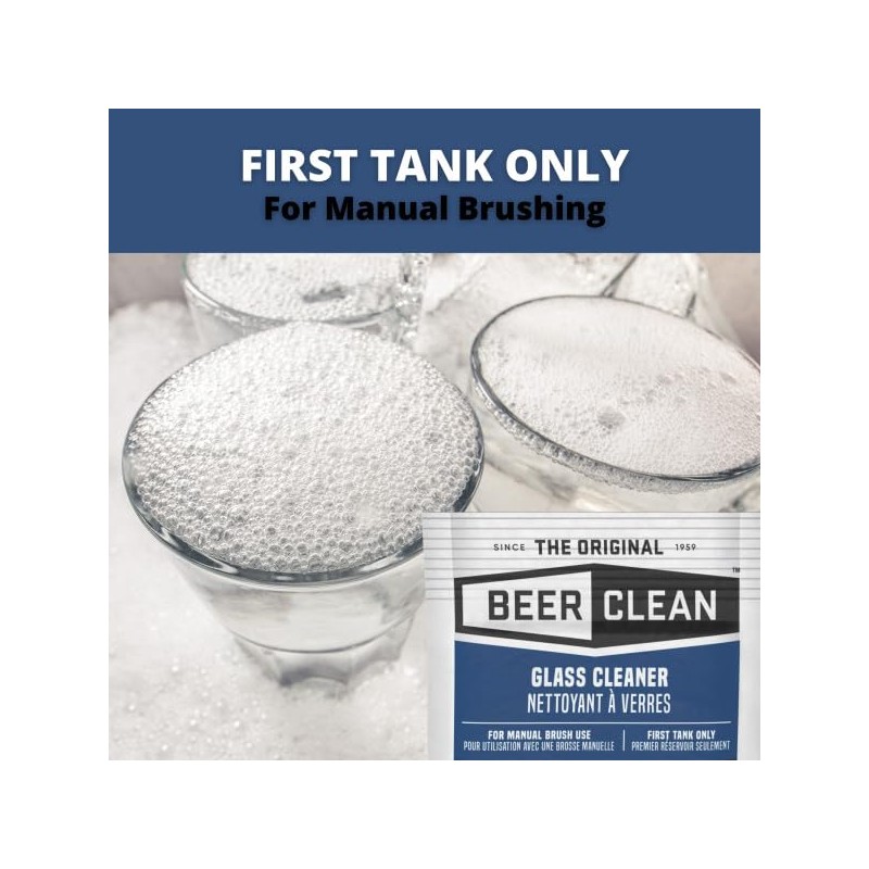 BEER CLEAN 990221 Glass Cleaner for Manual Brushing, Restaurant Barware