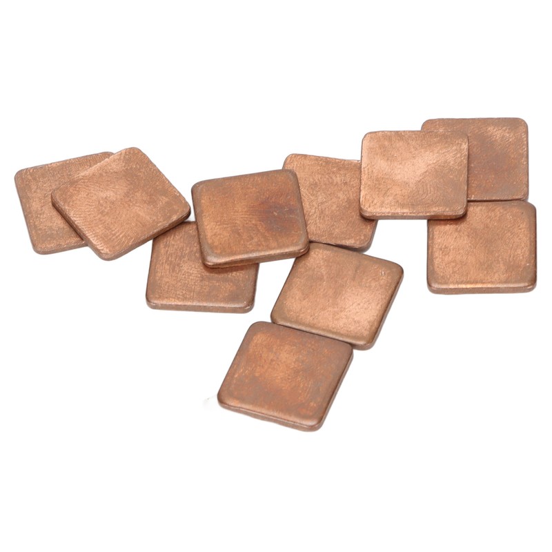 100pcs Heatsink 401w/mk Thermal Conductivity Burr Free Glossy Copper Material
