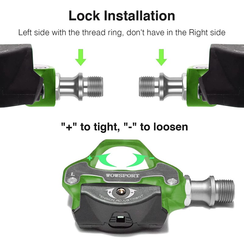 WOWSPORT SPD SL Road Bike Pedals with Cleat,Compatible with Shimano