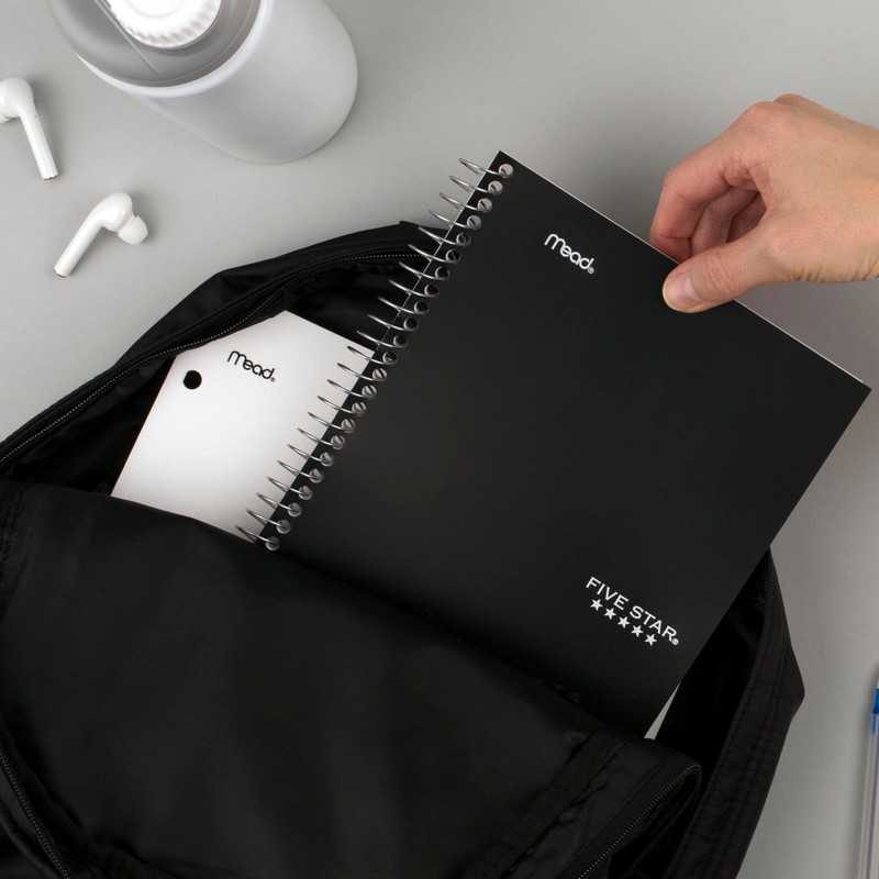 Five Star Spiral Notebook, 2 Subject, College Ruled Paper, 6"