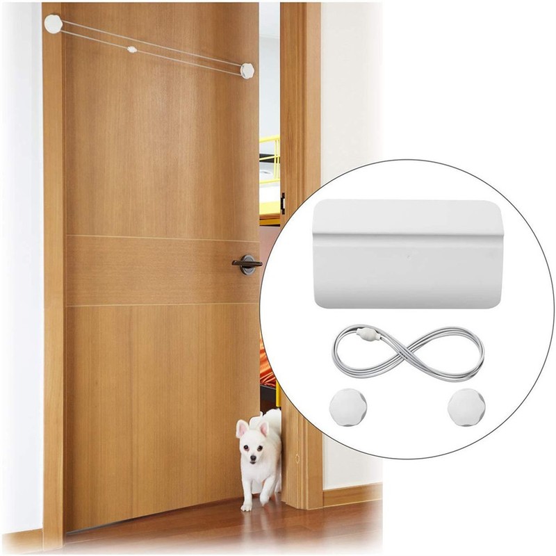 Pet Door Stopper Adjustable Door Strap Pet Gates Cat Door