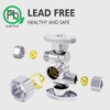 TTFLEX 1/4 Turn Dual Compression Outlet Angle Stop Valve with