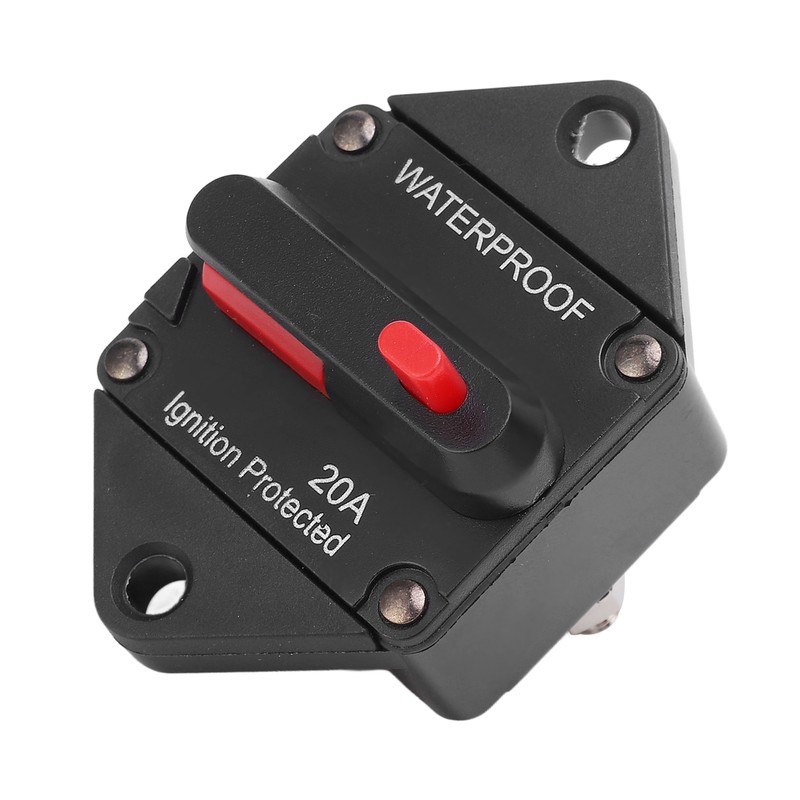 DC 32V Circuit Breaker with Switch Manual Reset Waterproof for