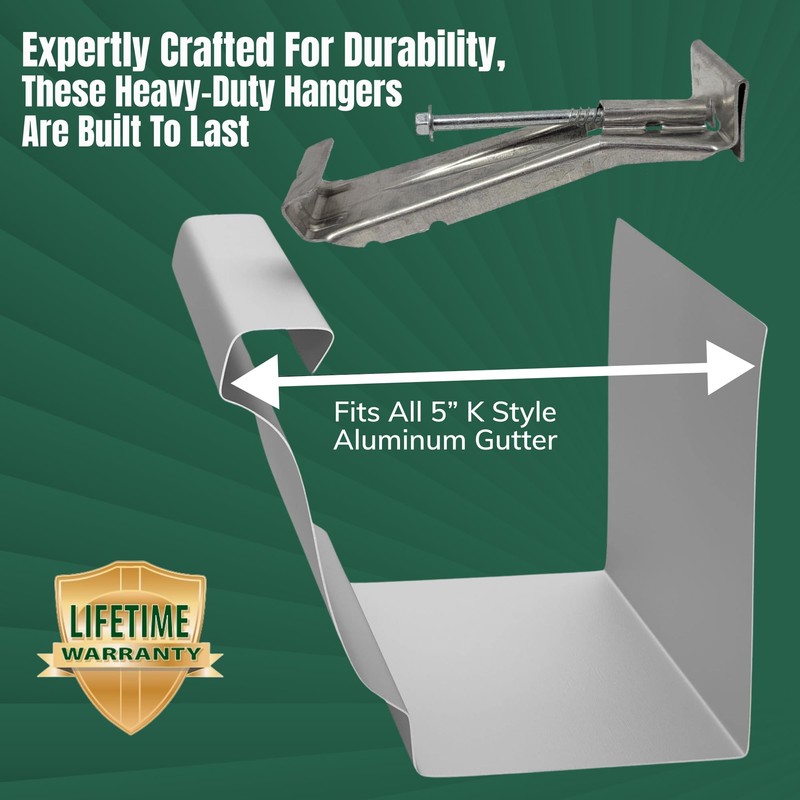 A-M Gutter Guard - 5" K Style Gutter Hangers -