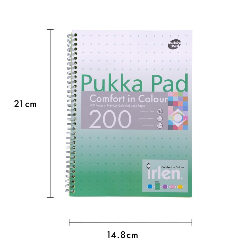 Pukka Pad, Irlen Jotta Pad A5 Notebook 3-Pack – Wire