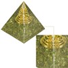 mookaitedecor Peridot/Olivine Heilkristall Quarz Pyramide, Positive Energiepyramide für EMF Schutz