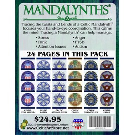 Ravensdaughter Designs Celtic Mandalynth Activity Pages Pack 5: Focus Tools for Stress, Anxiety & Attention Management