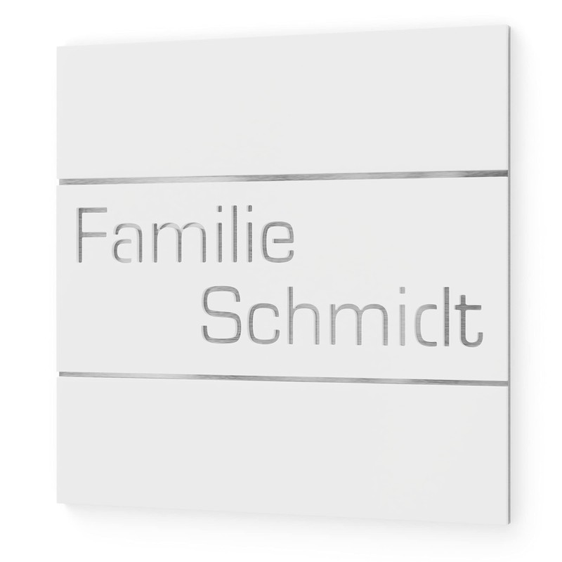Graviers Design Door Sign Made of V2A Stainless Steel 230