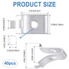 Isslly 40pcs Cabinet Shelf Clips, Metal Adjustable Shelf Bracket Clips,