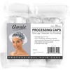Annie - 100 tapas de procesamiento extra grandes transparentes, 1