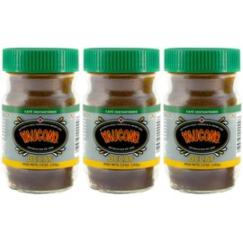 Yaucono Instant Decaf Coffee in Glass Jar, 3.6 Ounce (Pack of 3)