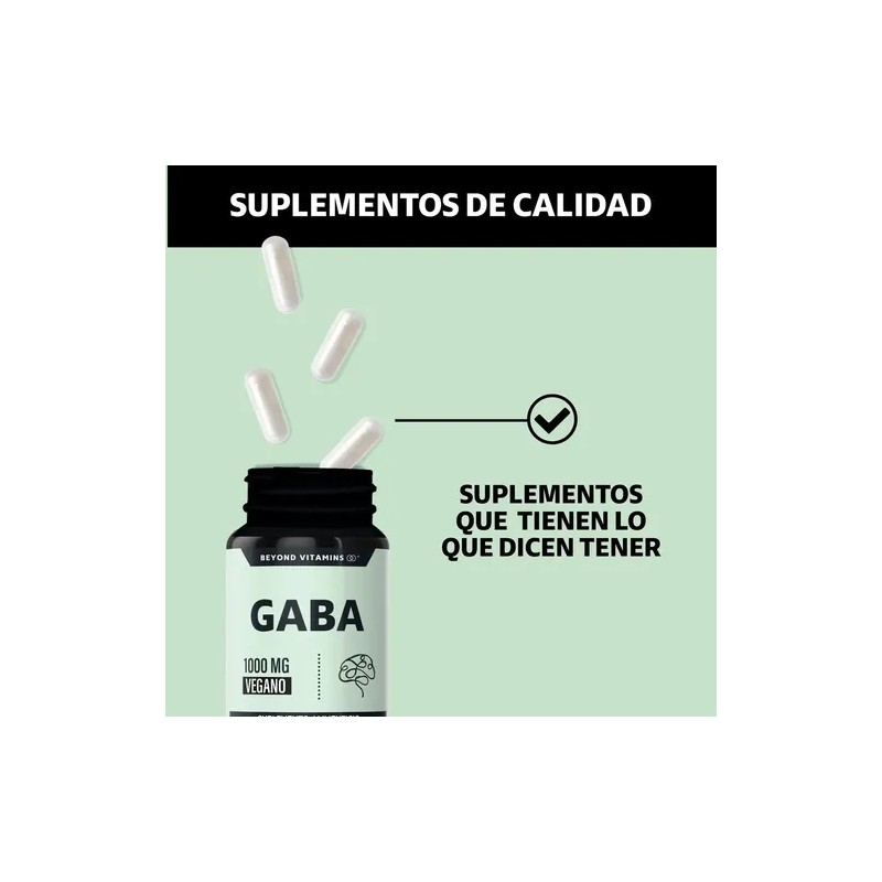 Beyond Vitamins | Gaba 1000 Mg, Con Cápsulas De Tecnología