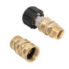8pcs Pressure Washer Adapter Set Quick Coupler Fittings Metal Quick