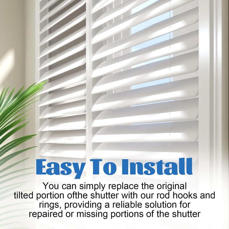 4 Set Blind Wand Replacement with Hook Vertical Blinds Replacement