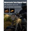 Unbranded 2pcs 12LED Universal Motorcycle Amber Turn Bike Signal Indicators