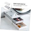 CAXUSD 2pcs Multi-purpose Desktop Storage Box Stackable Storage Drawer for