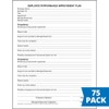 Employee Performance Improvement Plan Form, 8.5 x 11, 75 Pack,