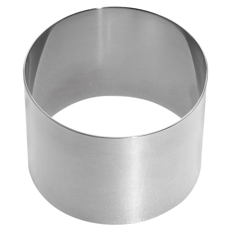 Westmark" Round Dessert/Food Forms, Stainless Steel Silver, 7.5 x 7.5