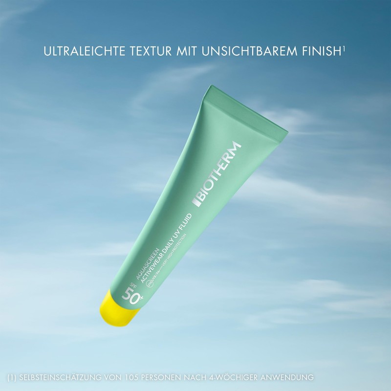 Biotherm Aquascreen Activewear Daily UV Fluid SPF50+, Sonnenschutzfluid fürs Gesicht