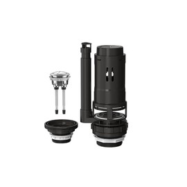 R&T Universal Dual Flush Valve for 2-piece Toilet with Top Push Button Toilet Repair Kit Inside Tank Compatible with 3-Inch and 2-Inch Toilet Drain Outlet A2422