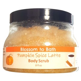 Pumpkin Spice Latte Body Scrub (8 Ounce) - Phthalate Free Fragrance - Softens, Moisturizes And Exfoliates with a Warm Vanilla Spice Scent