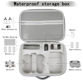Suevut Carrying Case for DJI Neo Storage Bag Kit, Safe Carring Case for DJI Neo, Protective Waterproof Portable Hard Case for DJI Neo Fly More Combo, for Drones Storage