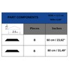 Decozayn Wall Molding Kit, Premade Wainscoting Panels, Picture Frame Moulding,