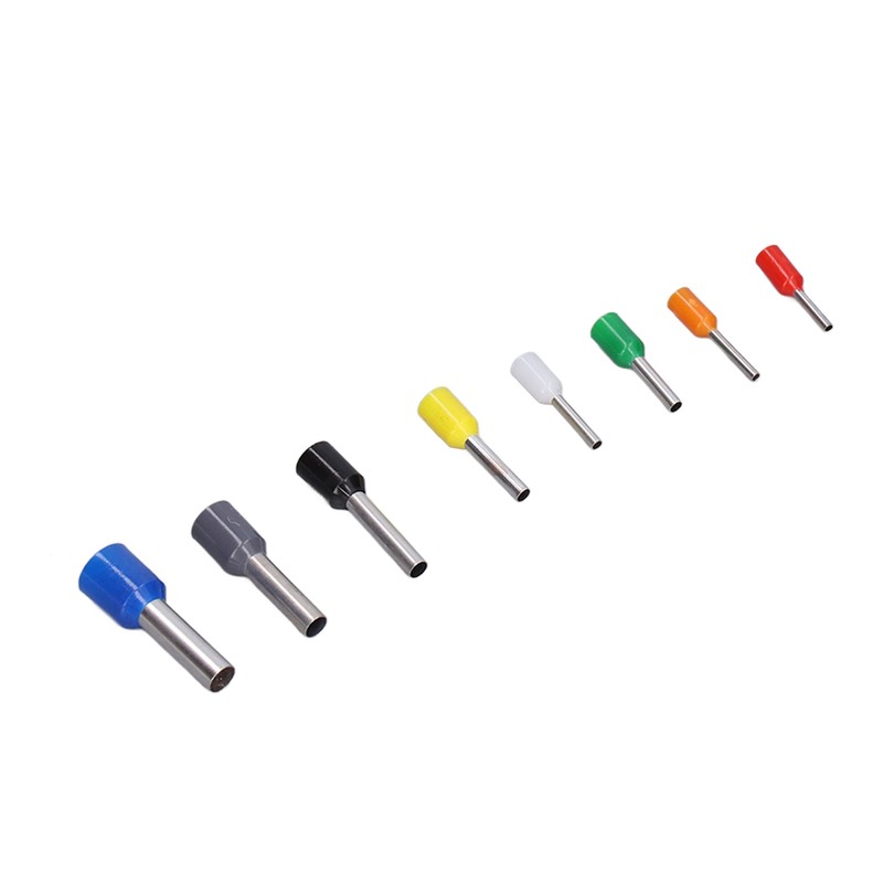 1000Pcs Wire Ferrules Terminals Kit Brass PP Ferrules Crimping Kits