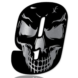 SkinoEu Race Number Car Moto Vinyl Sticker Skull Black Silver Sticker Motorcycle Motocross Motorsport Racing Number Tuning 9N 259