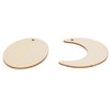 Wood Ornament Pieces Unfinished Wood Blank Earrings DIY Hand‑made Craft