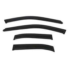 Window Visors Rain Sun Guard Vent 4pc Set Acrylic Left Right for Nissan for Altima 1998-2001 Smoke/Tinted Slim Style 4CAR-WD-NA98