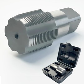 1-1/2"-11-1/2 NPT Pipe Tap, Precision Carbon Steel NPT Tap Set for Clean Accurate Threads, 1-1/2-11-1/2" NPT Tap, Perfect for Plumbers Mechanics DIYers, with Durable Plastic Case.