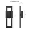 LamQee 14" Modern Outdoor Wall Lights, 3000K 1000LM Integrated LED