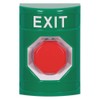 Safety Technology International Exit Push Button,Green,Polycarbonate