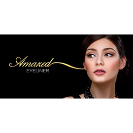 Amazed Liquid Eyeliner Waterproof Liquid Eyeliner Smudge Resistant Eye Makeup Stylist, Black, 0.3 Fl. Oz .03 Ounce