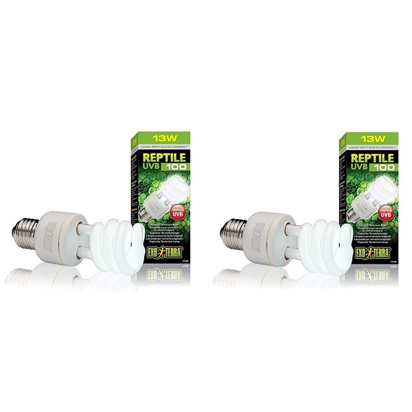 Exo Terra Repti-Glo 5.0 Compact Fluorescent Tropical Terrarium Lamps, 13